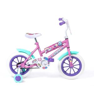 Bicicleta Infantil Cuadro Acero Rodado 12" Stark Love Rosa