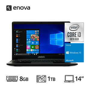 Notebook eNova 14" Intel Core i3 1005G1 RAM 8GB HDD 1T Windows 10 Home