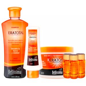 Shampoo + Mascara 500 + Serum + 3 Amp Keratotal Bellissima