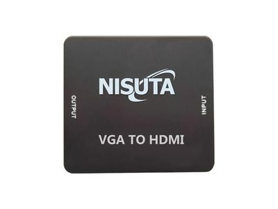 Conversor VGA + audio 3.5mm a HDMI 1080P Nisuta NSCOVGHD3 Negro