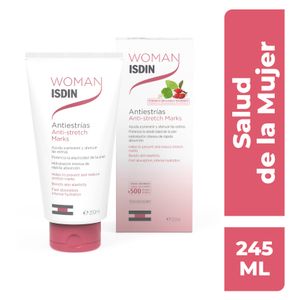Isdin Woman Crema Corporal Antiestrías Hidratante Previene Y Atenúa Estrías 245g