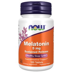 NOW Foods Suplementos, melatonina 5 mg, liberación