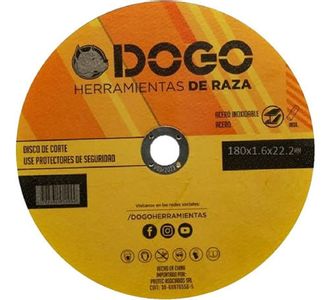 Pack 5 Discos Corte Amoladora 180mm 7 Pulgadas Dogo 1.6 Mm Dog04685