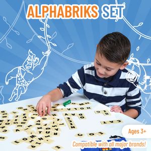 Strictly Briks AlphaBriks con bolsa de transporte azul | 100