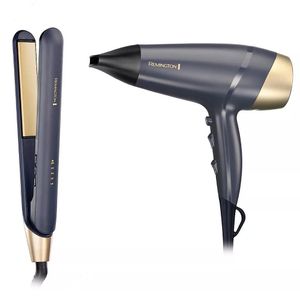 Combo Remington Sapphire Luxe Planchita + Secador Ds5805gp