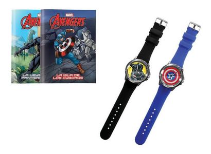 Clarín Colección Marvel Set 2 De 2 Relojes