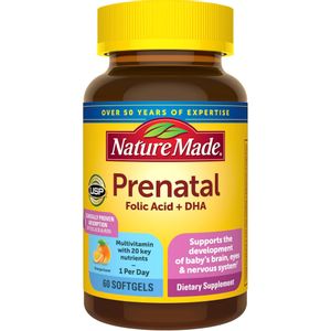 Nature Made Suplemento alimenticio Prenatal + DHA