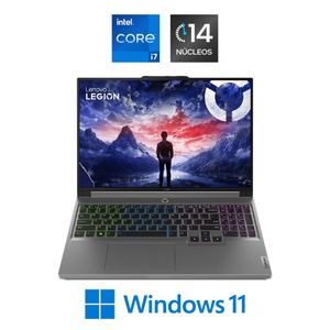 Notebook Lenovo 16” Intel Core i7 de 14 Núcleos 16GB 512GB SSD NVIDIA GeForce RTX 4060 Legion 5