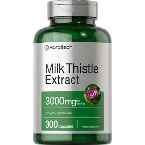 Suplemento de extracto de cardo mariano de Horbäach 3000 mg