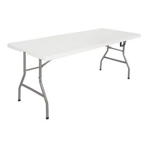 Mesa Plegable Camping De Plastico Tipo Maletin en Valija 1.80 Hogar Jardín
