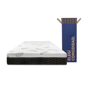 Colchón en Caja Sueño Dorado Box Rolo 2 Plazas (140x190 cm) - Espuma Alta Densidad + Soft