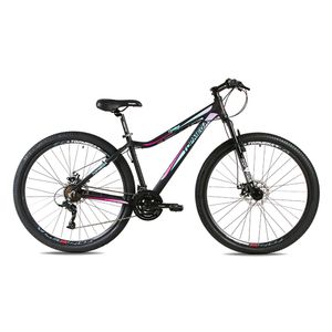 Bicicleta Mountain Bike Rodado 29” Cuadro Aluminio TopMega Negro/Rosa