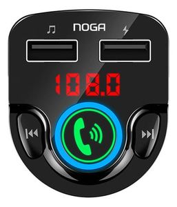 Noga Car Usb 10 Negro 12v Adaptador Bluetooth Para Transmissor Automático De Fm E Reprodutor De Mp3