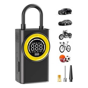 Inflador Portátil Digital Compresor Aire 2600mAh Auto Moto Bici LED USB