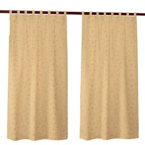 Cortina De Ambiente Beige 2,30 Ancho X 1,90 Largo Microfibra