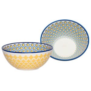 Mosaico Amarelo - Set X2 Bowls 600 Cc