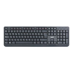 Teclado USB de tinta durable y 12 teclas multimedia NISUTA - NSKB27U