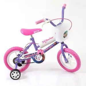 Bicicleta Infantil Kids Rodado 12 Niña Ruedas Goma Canasto