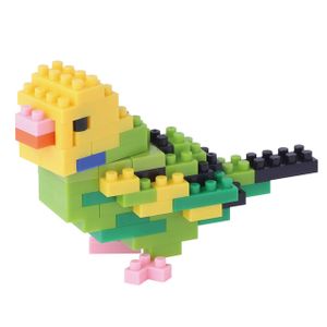 Kit de construcción Nanoblock Budgie Green Opaline