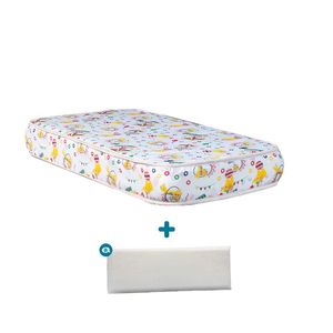 Colchon de Cuna Maxiking 70x100x13cm de Espuma con Almohada de Regalo