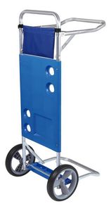 Carrito De Playa Porta Sillas Aluminio  Mor 2495 Color Azul