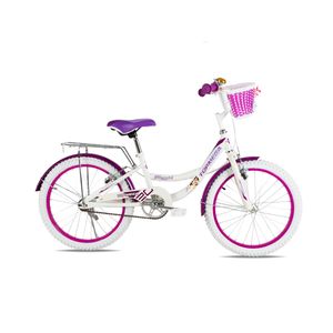 Bicicleta Infantil Rodado 20” TopMega Flexygirl Blanco/Violeta