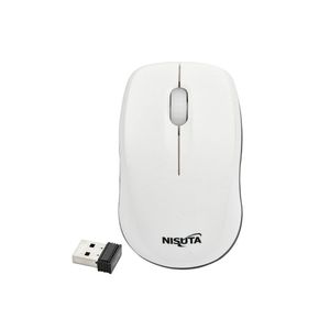 Mouse Mini Inalámbrico USB 1600DPI Nisuta NSMOW37B Blanco