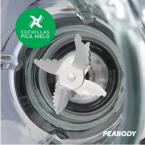 Licuadora Peabody Ln800 800 watts Jarra Vidrio 1 5l Six Blade