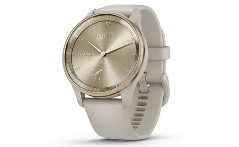 Smartwatch Vivomove Trend Garmin Reloj Analogico Hibrido Crema Oro