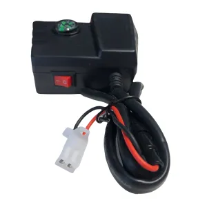 Cargador Moto Gps O Celular Doble Puerto Usb + Voltimetro