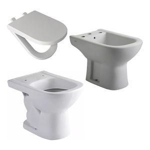 Inodoro corto bidet 3 agujeros Ferrum Bari