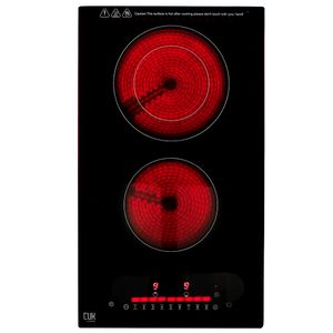 Anafe Eléctrico Cuk By Gadnic AV200 2 Hornallas Empotrable Vitrocerámico 3200w Panel Touch Timer