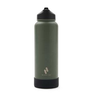 Botella Termica Hydra Go Acero Inoxidable 1000Ml - Verde/Negro