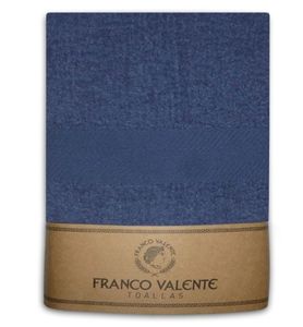 Set Toalla y Toallon Franco Valente Liviano 400 Gr - Azul Marino