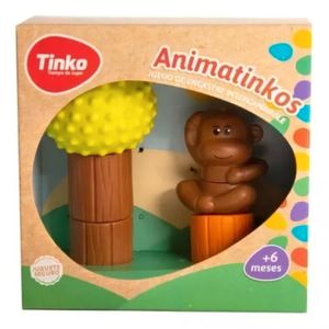 Juego Didáctico De Goma Y Encastre Tinko Mono Y Árbol