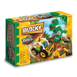 Juego De Bloques Blocky Dinosaurios 65 Piezas