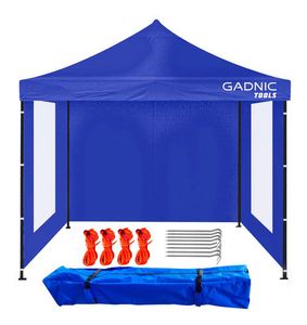 Gazebo Gadnic 3X3-M Plegable 3x3 Reforzado Paredes con Ventana Ideal Playa o Eventos