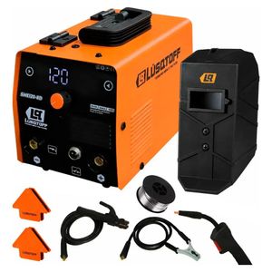Soldadora Inverter Dual Mig Mma Tiglift Flux Electrodo 120a Naranja 50Hz