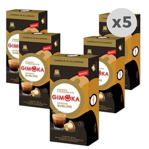 Cápsulas de Café Gimoka Espresso Sublime Aluminio 10 Cápsulas x5