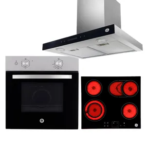 Horno eléctrico empotrable 66 litros negro