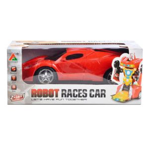 Auto Transformer Robot Races Car Rojo