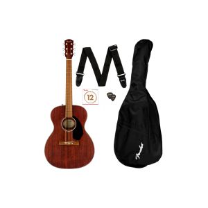 Guitarra Acústica FENDER CC-60S Concert Pack V2 All-Mahogany Caoba con Funda, Correa, Púas y Cuerdas de Repuesto $569.11910 $512.199