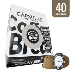 Pack 40 cápsulas de Café con leche Coffee Break - Dolce Gusto compatibles