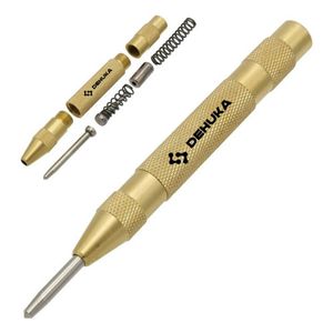 Punzón Automático Dehuka, Punto Para Marcar Y Perforar, Madera, Vidrio, Metal Y Plástico - Herramienta Profesional