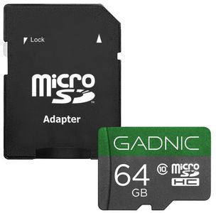 Memoria Micro SD Gadnic 64gb Clase 10 + Adaptador