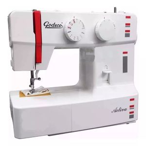 Máquina de coser recta Godeco Activa portable blanca 