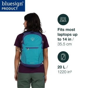 Mochila Osprey Daylite Plus Commuter Night Shift Azul
