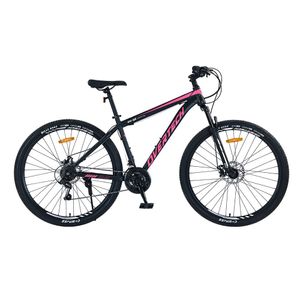 Bicicleta Mtb Overtech Mountain Bike Q5 R29 21v Freno A Disco Talle M Negro/Rosa/Blanco