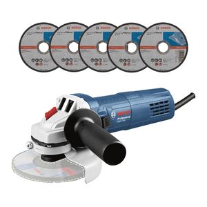 Amoladora angular Bosch GWS 700 710 Watts + 5 Discos