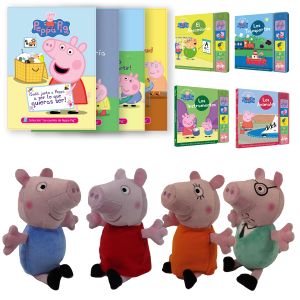 Colección La Casa De Peppa Pig + 14 Muñecos Oficiales